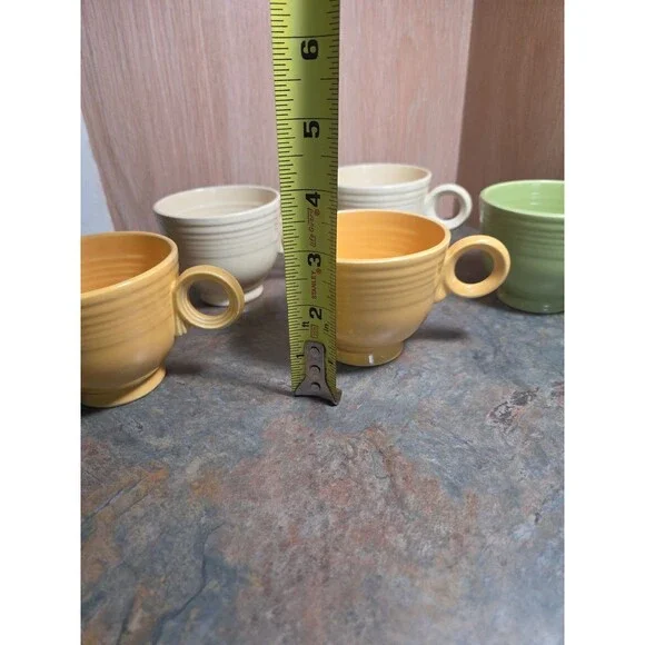 Fiestaware Tea,  Coffee Cups Set Of 5 - Picture 5 of 6